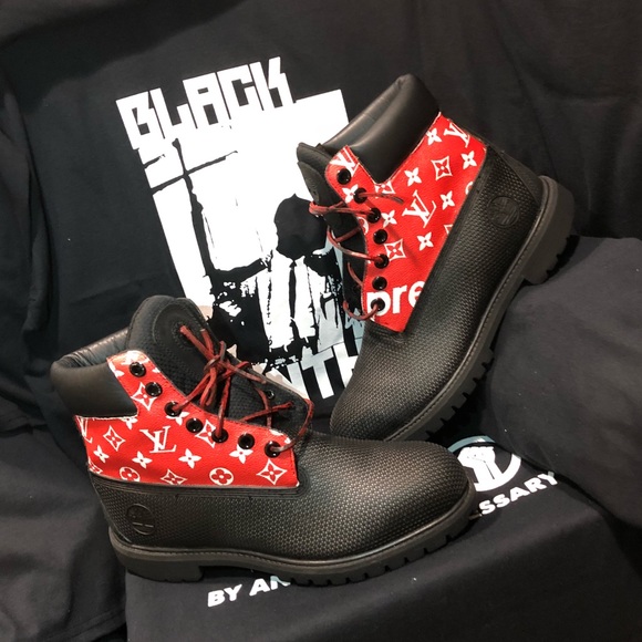 louis vuitton supreme boots